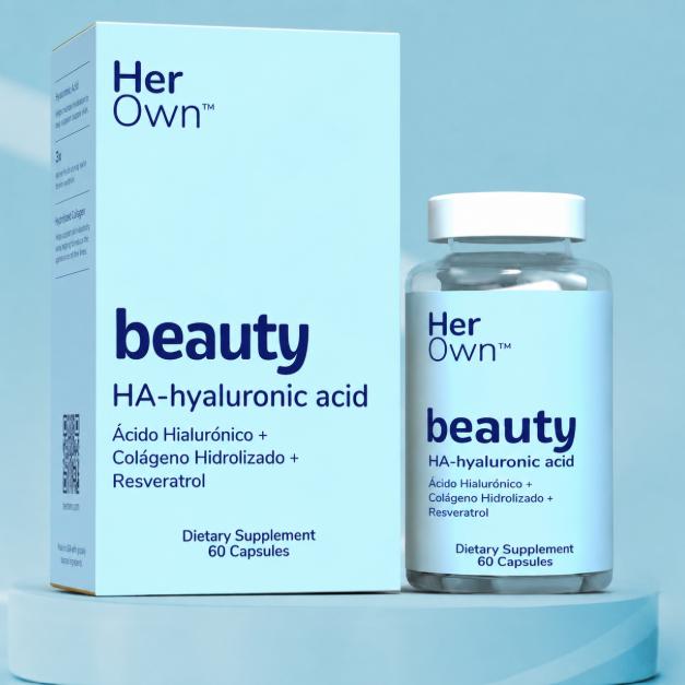 Herown Beauty Colágeno Ácido Hialurónico Resveratrol 60 Caps